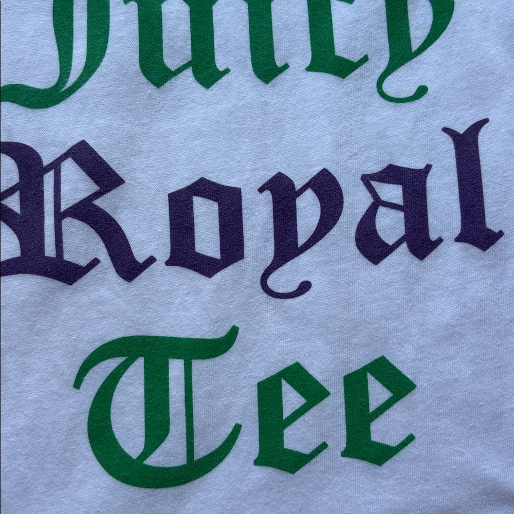 Y2k Juicy Couture Rare Vintage Graphic Tee Short Sleeve OG Love P&G Large Royal - Picture 8 of 16